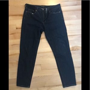 Banana Republic Premium Denim dark skinny jeans